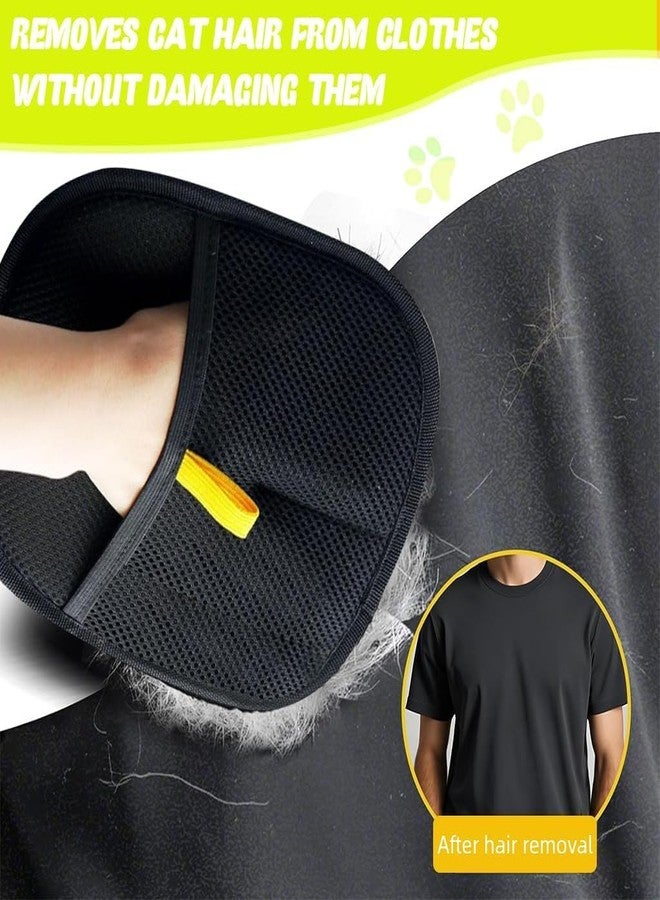 PRAYAN ENTERPRISE Pet Hair Removal Gloves, Static-Enhanced Pet Hair Removal Mitt, Reusable Grooming Mitt Cleaning Glove for Furniture, Carpets, Car Seats & Gentle Massage for Dogs Cats (23.5x18cm) - Image 3